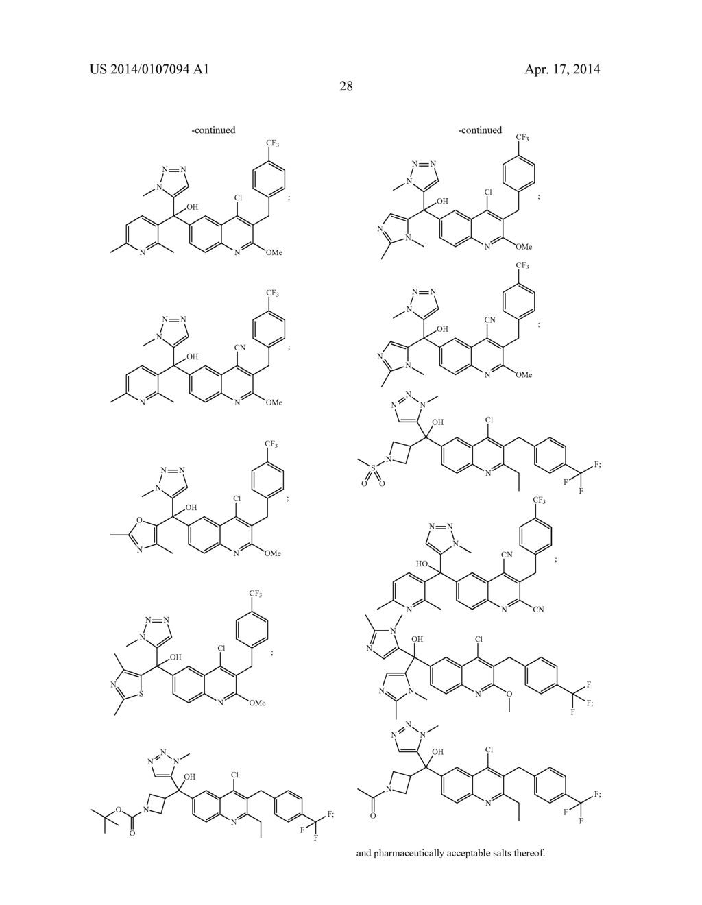 METHYLENE LINKED QUINOLINYL MODULATORS OF RORyt - diagram, schematic, and image 29