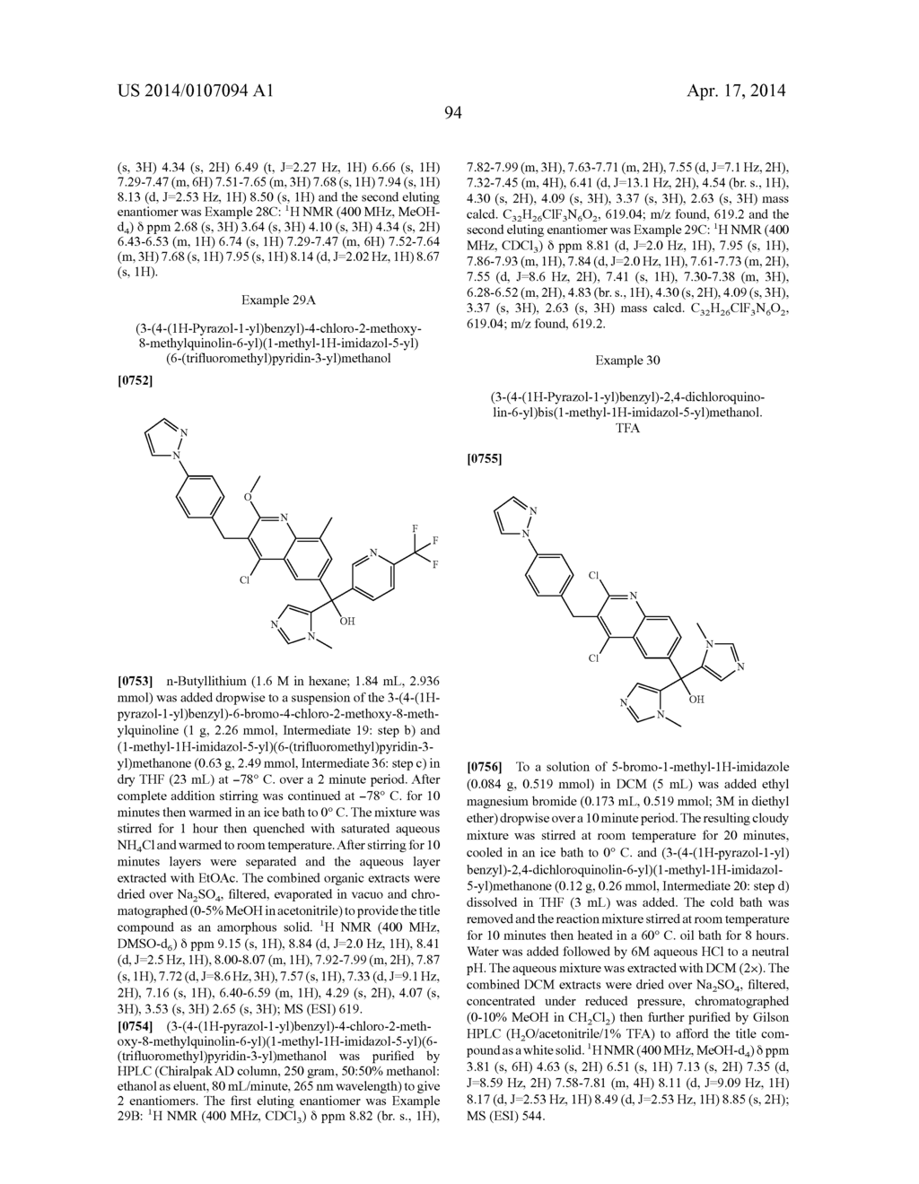 METHYLENE LINKED QUINOLINYL MODULATORS OF RORyt - diagram, schematic, and image 95