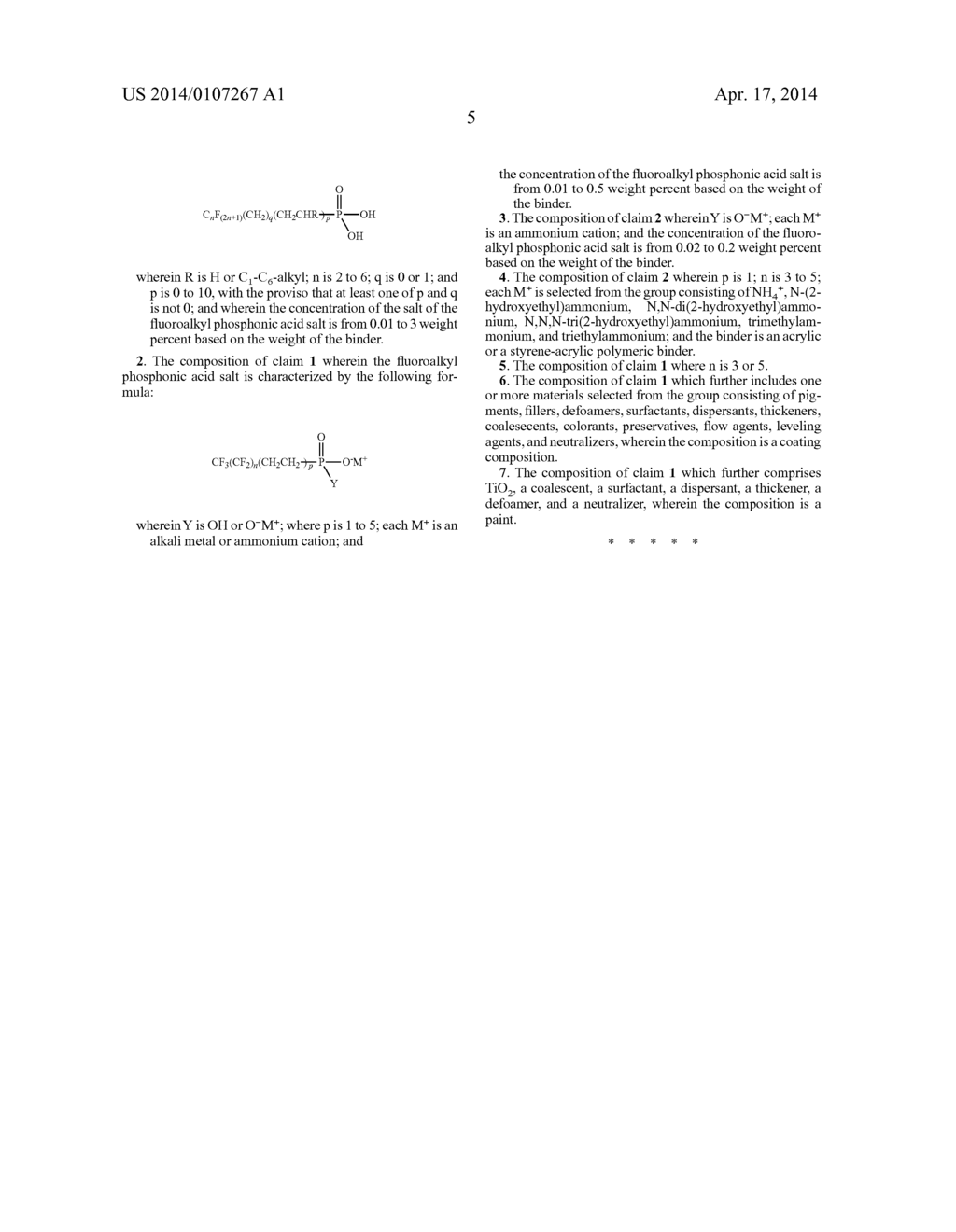 FLUOROALKYL PHOSPHONATE COMPOSITION - diagram, schematic, and image 06