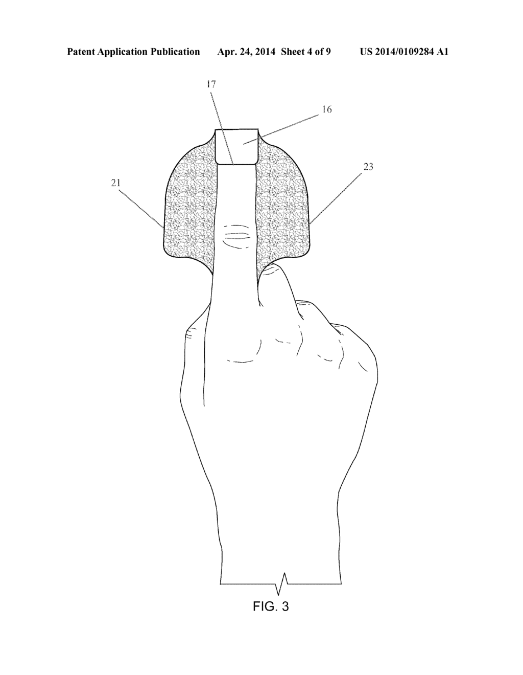 DISPOSABLE PROTECTIVE FINGER COVERS FOR USE WHILE EATING - diagram, schematic, and image 05