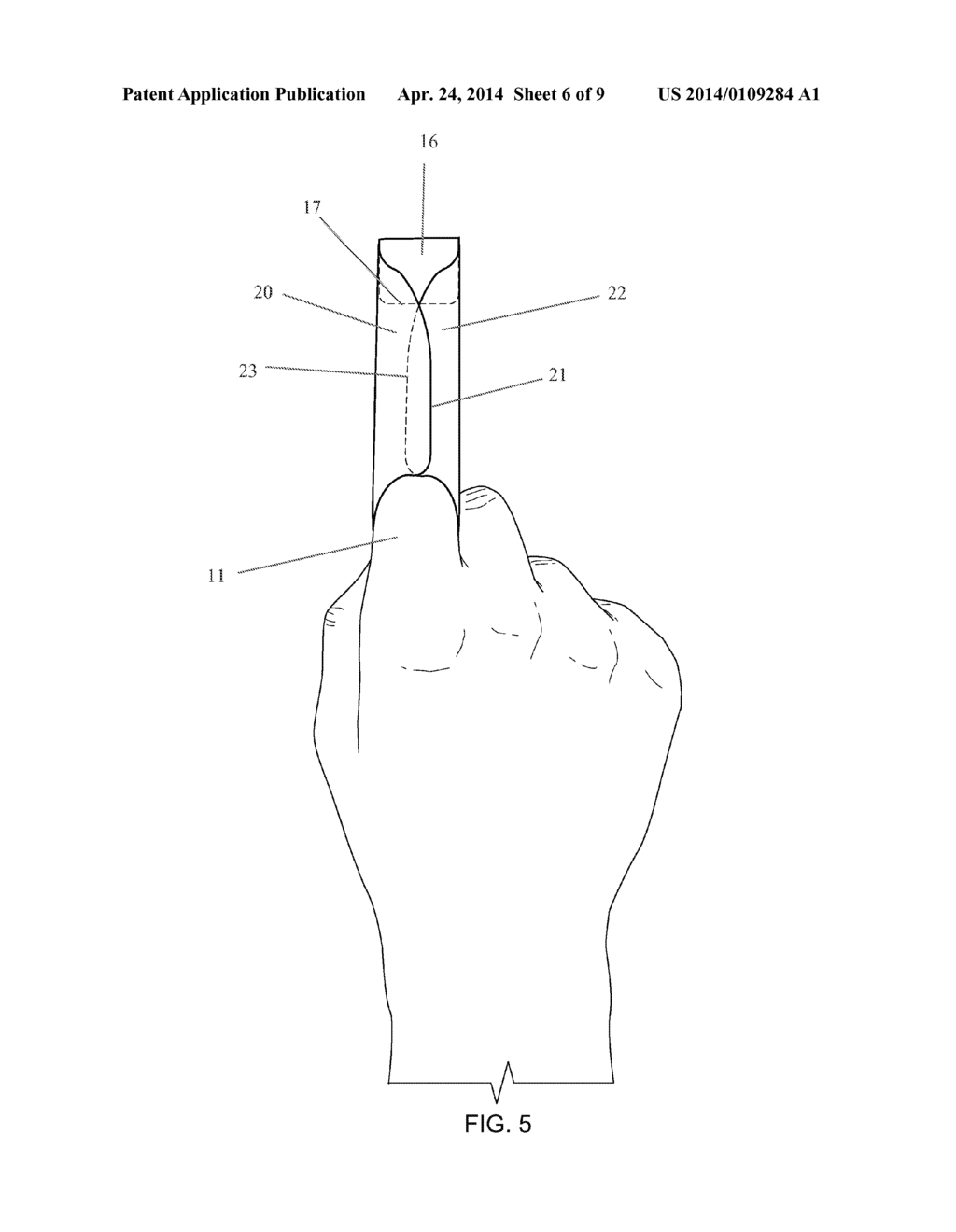 DISPOSABLE PROTECTIVE FINGER COVERS FOR USE WHILE EATING - diagram, schematic, and image 07