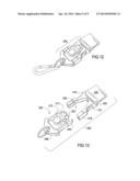 Side squeeze buckle with integrated LED light diagram and image