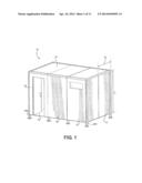 RELOCATABLE HABITAT UNIT HAVING RADIO FREQUENCY INTERACTIVE WALLS diagram and image