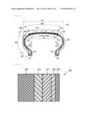 LAMINATE, TIRE, AND METHOD FOR PRODUCING TIRE diagram and image