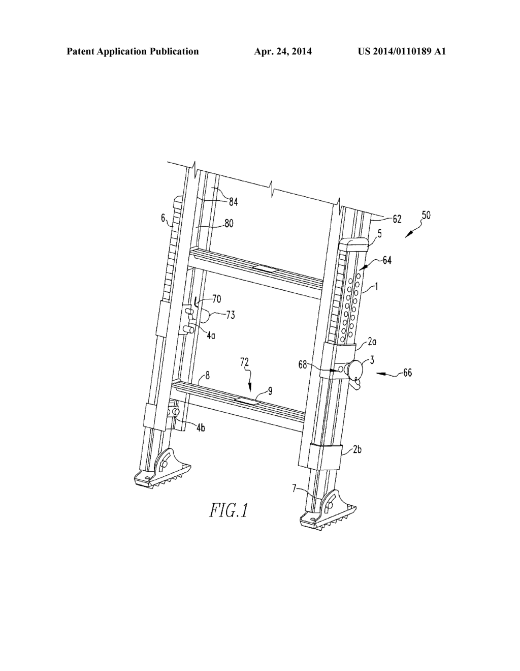 Ladder Leveler and Method - diagram, schematic, and image 02