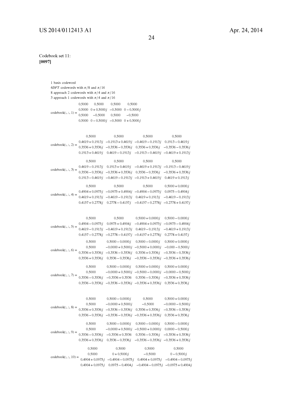 DIFFERENTIAL CODEBOOK FOR TEMPORALLY-CORRELATED MISO DUAL-POLARIZATION     ANTENNA - diagram, schematic, and image 34