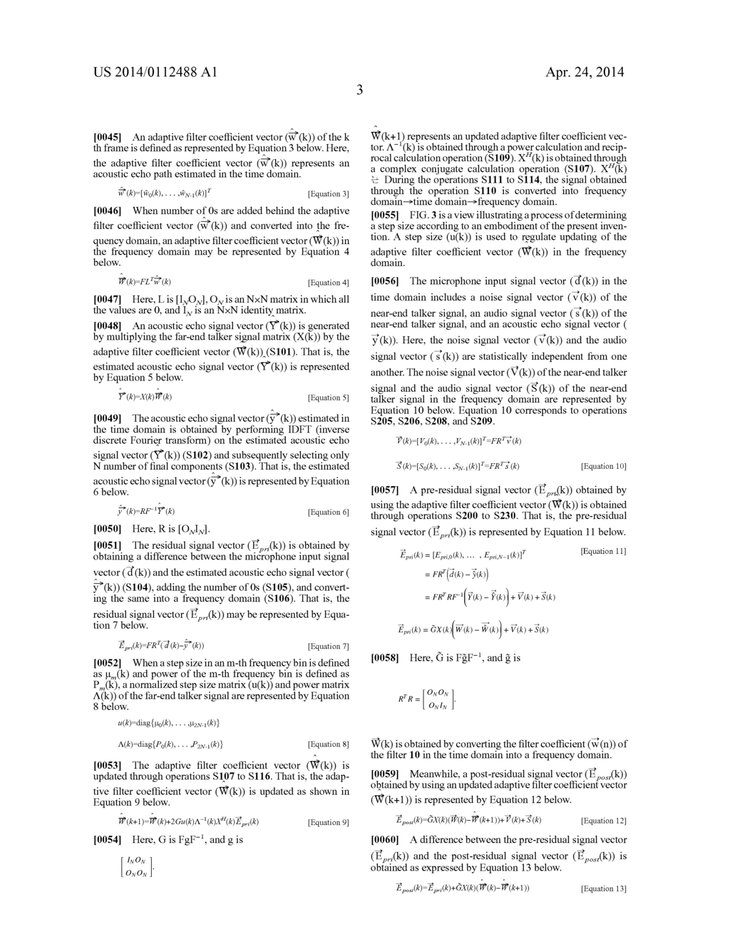 METHOD AND APPARATUS FOR CANCELING ACOUSTIC ECHO, AND METHOD FOR UPDATING     ADAPTIVE FILTER COEFFICIENT BY THE APPARATUS - diagram, schematic, and image 10