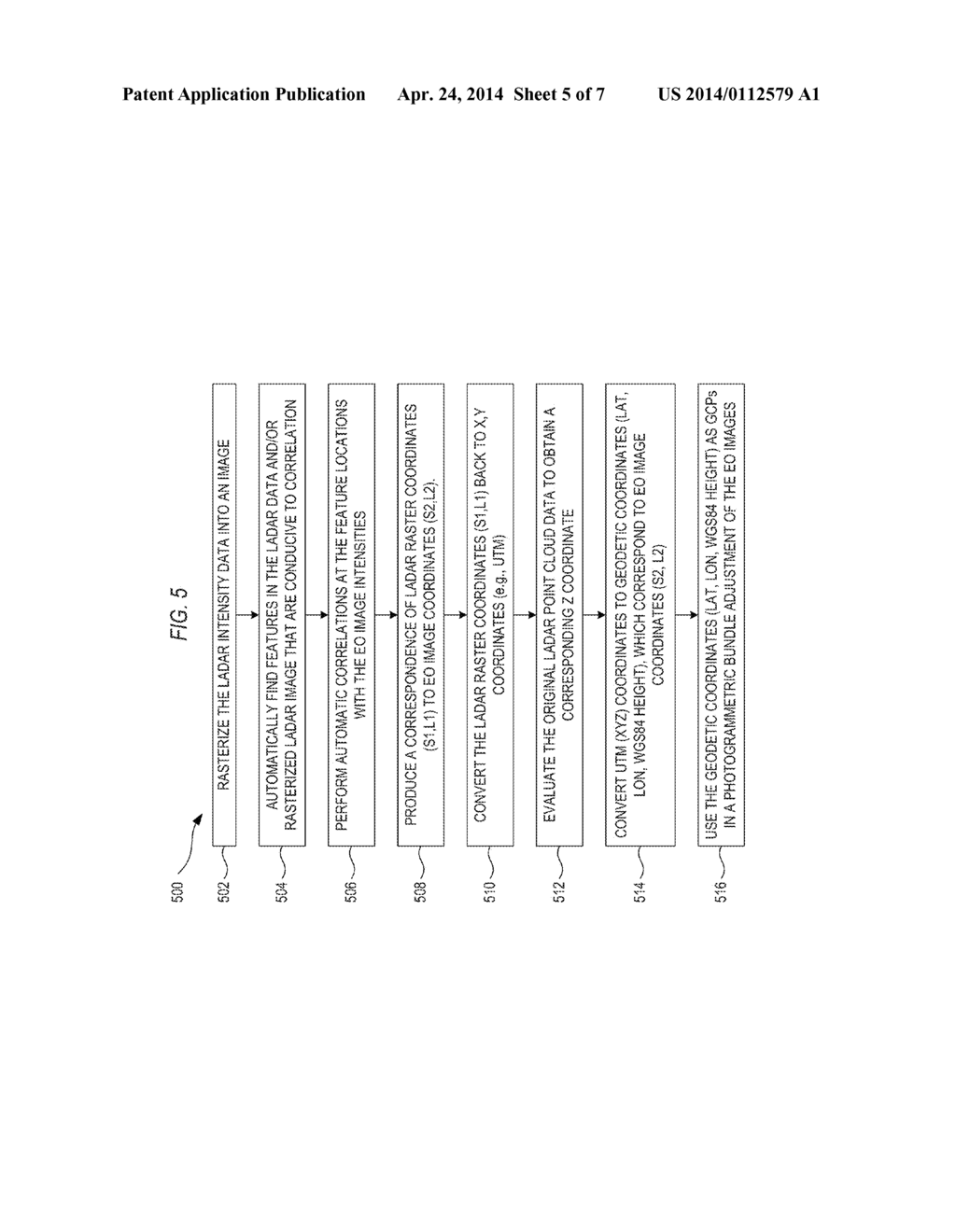 SYSTEM AND METHOD FOR AUTOMATIC REGISTRATION OF 3D DATA WITH     ELECTRO-OPTICAL IMAGERY VIA PHOTOGRAMMETRIC BUNDLE ADJUSTMENT - diagram, schematic, and image 06