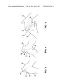 METHOD OF DEVELOPING A GOLF GRIP AND SWING AND FITTING EQUIPMENT TO A GOLF     SWING AND BALL TRAVEL diagram and image