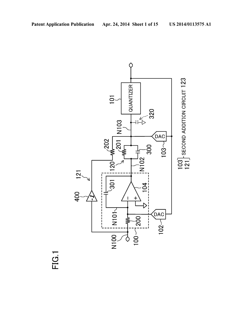 DELTA SIGMA MODULATOR, AS WELL AS RECEIVER DEVICE AND WIRELESS     COMMUNICATION DEVICE PROVIDED WITH SAME - diagram, schematic, and image 02