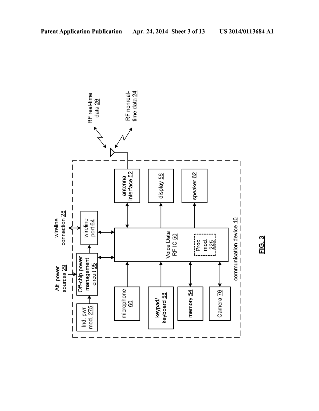 INDUCTIVE POWERING FOR A MOBILE COMMUNICATION DEVICE AND METHOD FOR USE     THEREWITH - diagram, schematic, and image 04