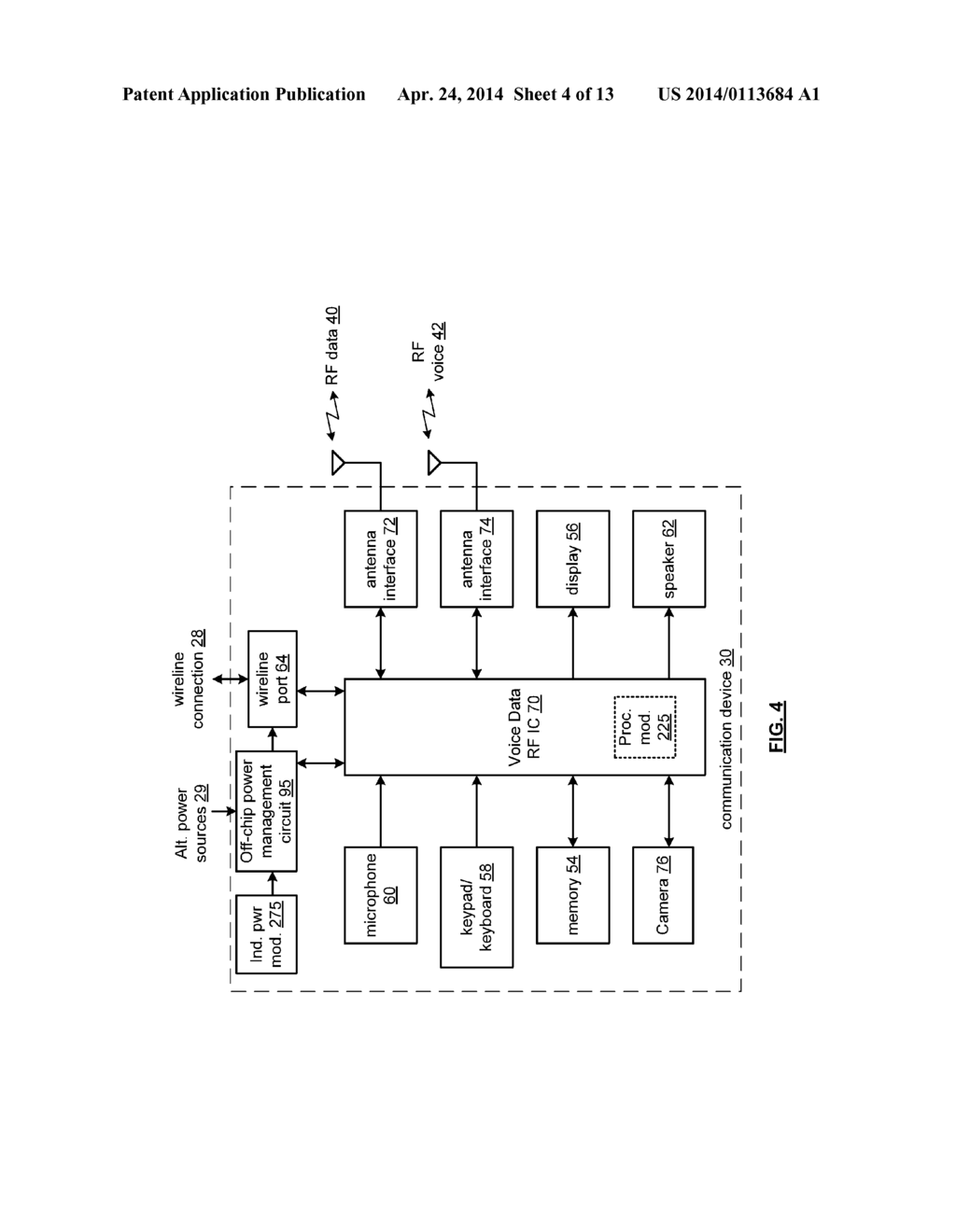 INDUCTIVE POWERING FOR A MOBILE COMMUNICATION DEVICE AND METHOD FOR USE     THEREWITH - diagram, schematic, and image 05