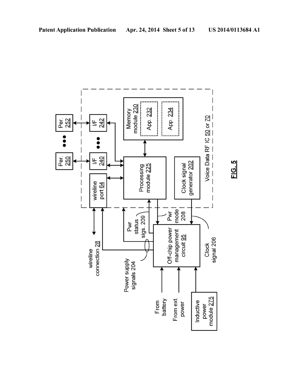 INDUCTIVE POWERING FOR A MOBILE COMMUNICATION DEVICE AND METHOD FOR USE     THEREWITH - diagram, schematic, and image 06