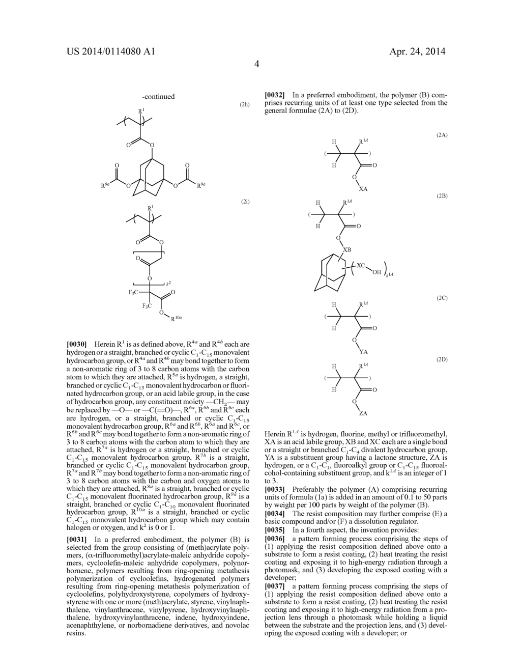 FLUORINATED MONOMER, POLYMER, RESIST COMPOSITION, AND PATTERNING PROCESS - diagram, schematic, and image 05