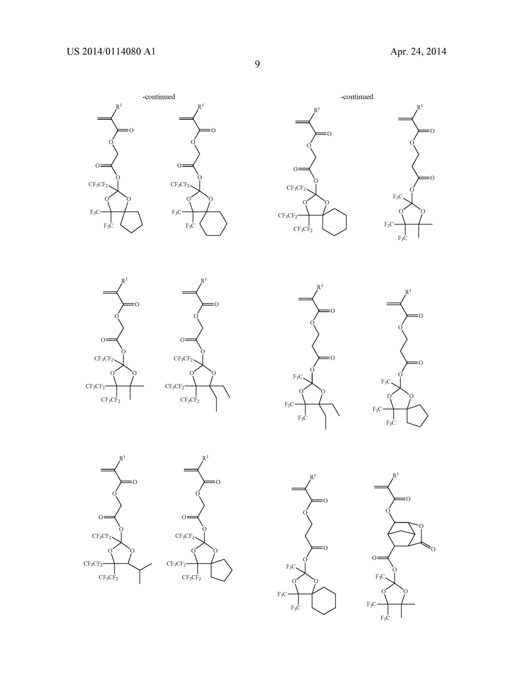 FLUORINATED MONOMER, POLYMER, RESIST COMPOSITION, AND PATTERNING PROCESS - diagram, schematic, and image 10