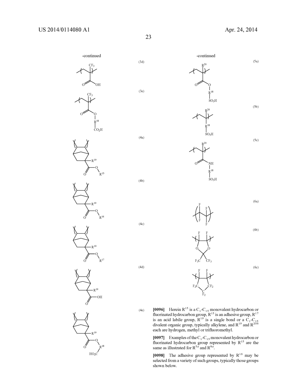 FLUORINATED MONOMER, POLYMER, RESIST COMPOSITION, AND PATTERNING PROCESS - diagram, schematic, and image 24