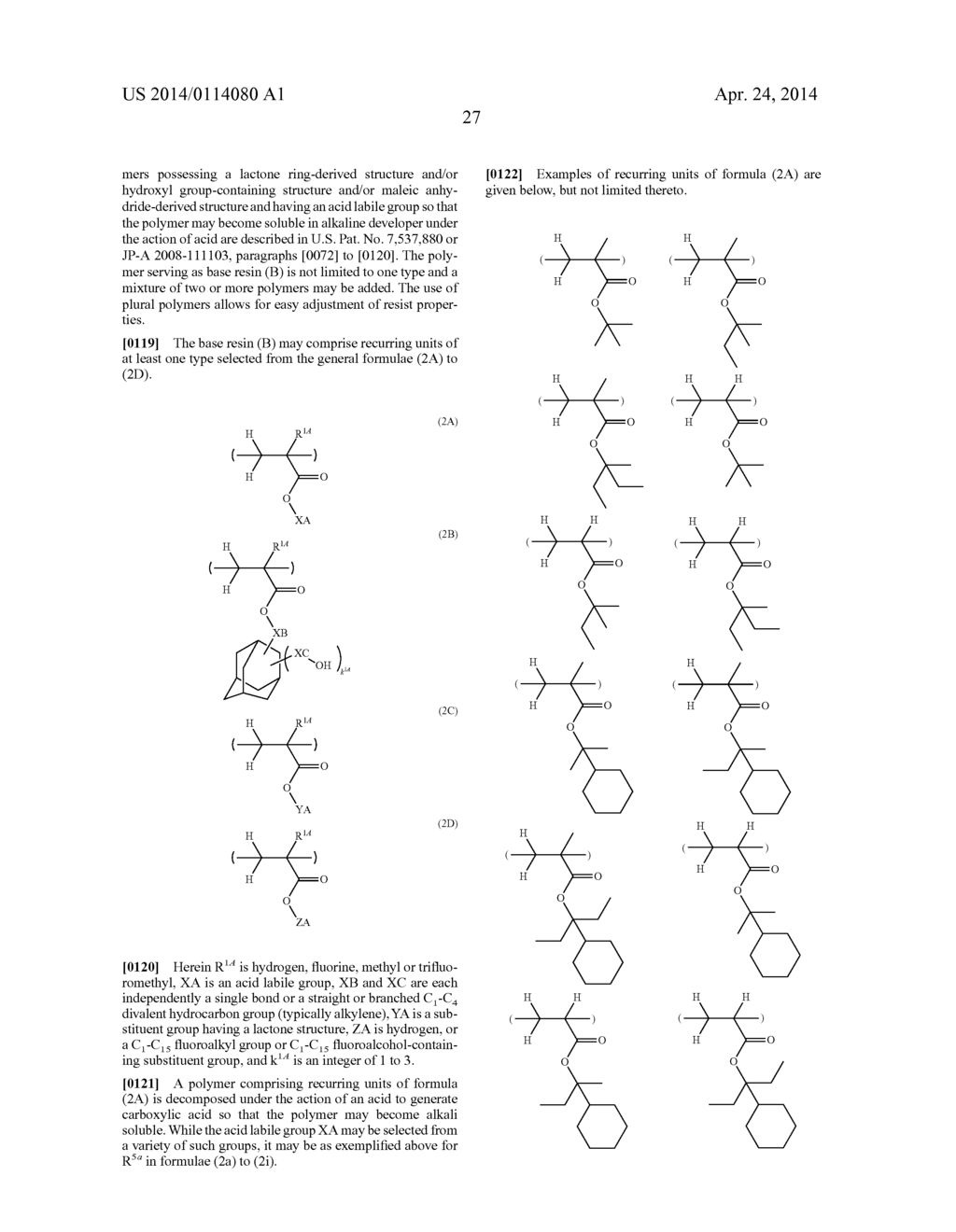 FLUORINATED MONOMER, POLYMER, RESIST COMPOSITION, AND PATTERNING PROCESS - diagram, schematic, and image 28