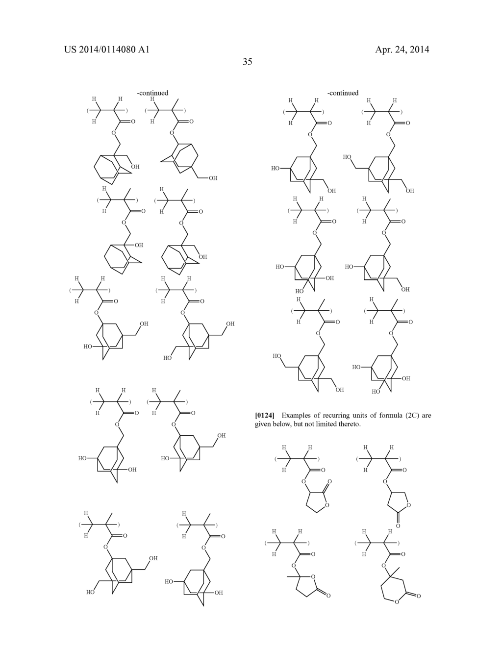 FLUORINATED MONOMER, POLYMER, RESIST COMPOSITION, AND PATTERNING PROCESS - diagram, schematic, and image 36