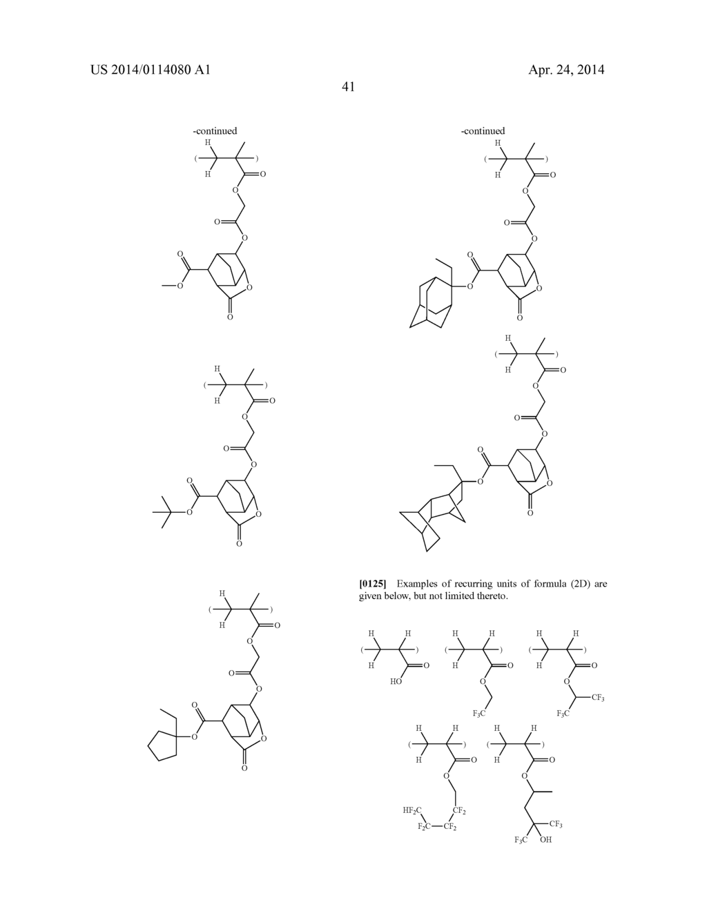 FLUORINATED MONOMER, POLYMER, RESIST COMPOSITION, AND PATTERNING PROCESS - diagram, schematic, and image 42