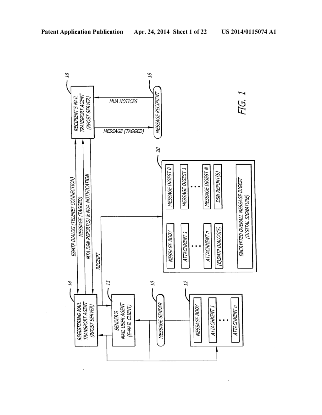 SYSTEM FOR, AND METHOD OF, PROVIDING THE TRANSMISSION, RECEIPT AND CONTENT     OF A REPLY TO AN ELECTRONIC MESSAGE - diagram, schematic, and image 02