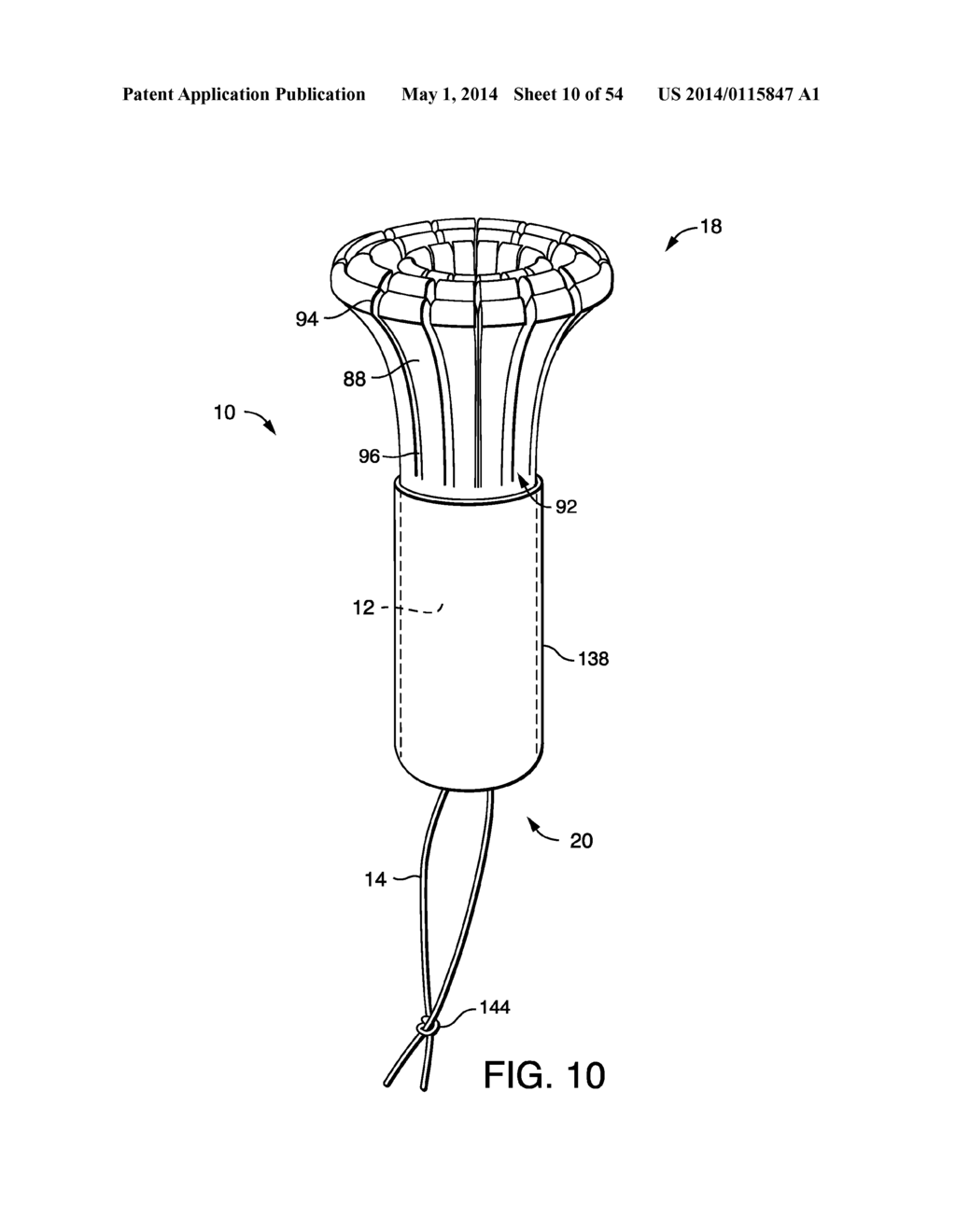 METHOD OF MANUFACTURING TAMPONS BY FORMING A SOFTWIND WITH CONTACT     ELEMENTS - diagram, schematic, and image 11