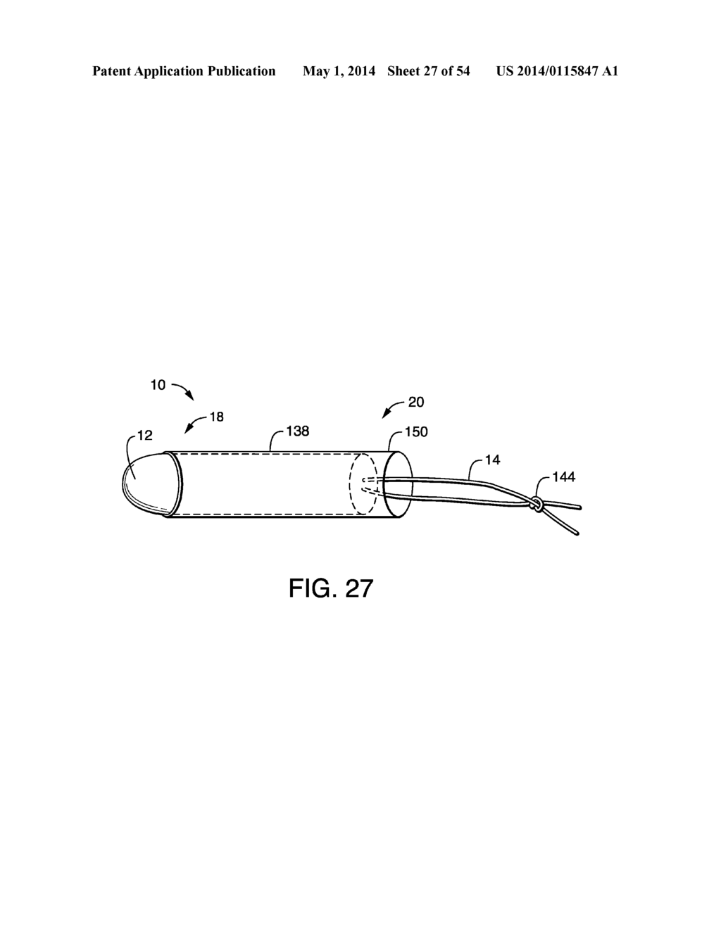 METHOD OF MANUFACTURING TAMPONS BY FORMING A SOFTWIND WITH CONTACT     ELEMENTS - diagram, schematic, and image 28