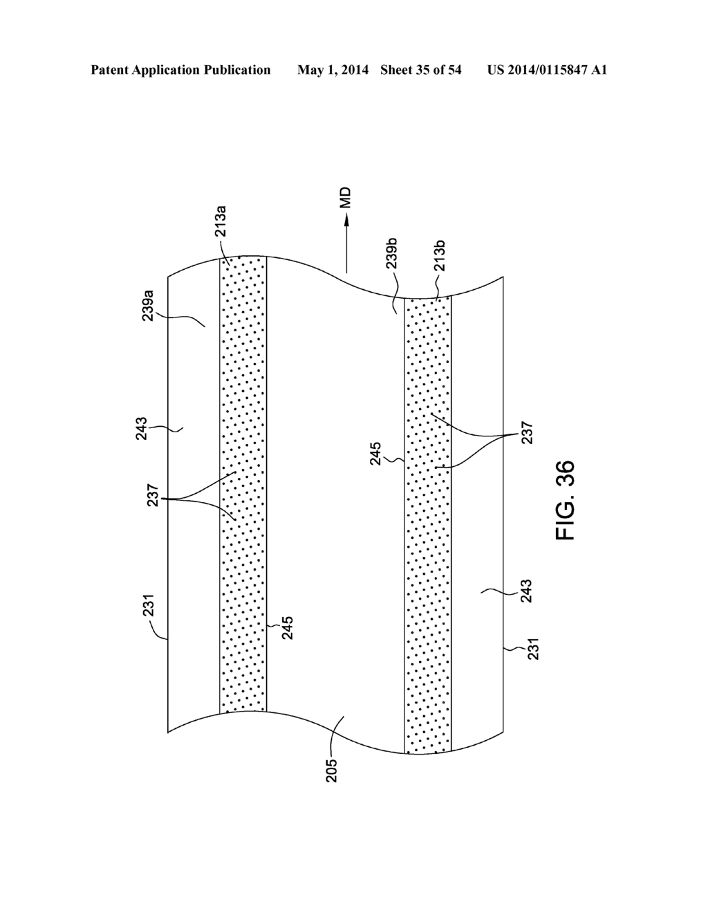 METHOD OF MANUFACTURING TAMPONS BY FORMING A SOFTWIND WITH CONTACT     ELEMENTS - diagram, schematic, and image 36