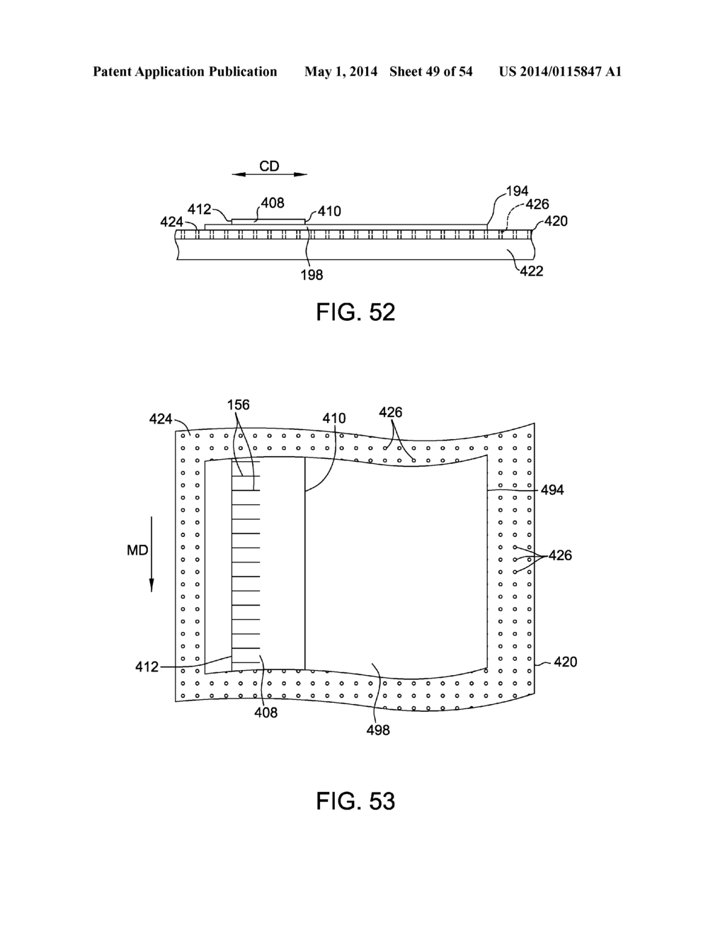 METHOD OF MANUFACTURING TAMPONS BY FORMING A SOFTWIND WITH CONTACT     ELEMENTS - diagram, schematic, and image 50