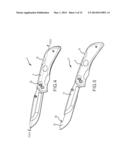 FOLDING KNIFE WITH REPLACEABLE BLADE diagram and image