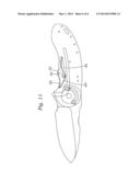 FOLDING KNIFE WITH LOCKING MECHANISM diagram and image