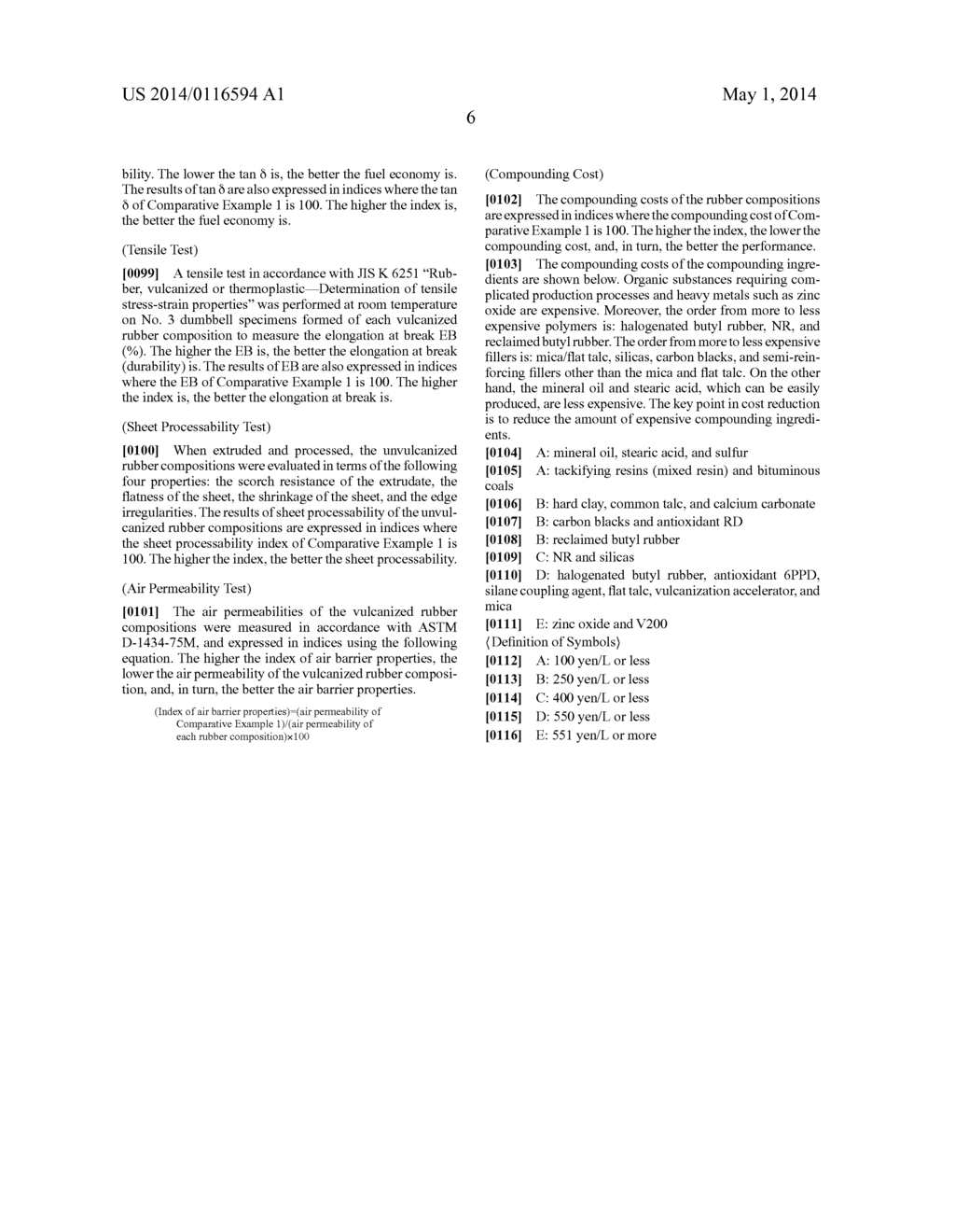 INNER LINER RUBBER COMPOSITION AND PNEUMATIC TIRE - diagram, schematic, and image 07