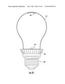 LED LAMP WITH SHAPED LIGHT DISTRIBUTION diagram and image