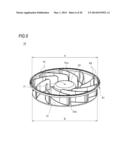 IMPELLER FOR CENTRIFUGAL FAN AND CENTRIFUGAL FAN diagram and image