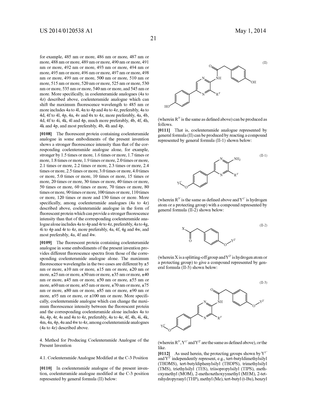 COELENTERAZINE ANALOGUES AND COELENTERAMIDE ANALOGUES - diagram, schematic, and image 30