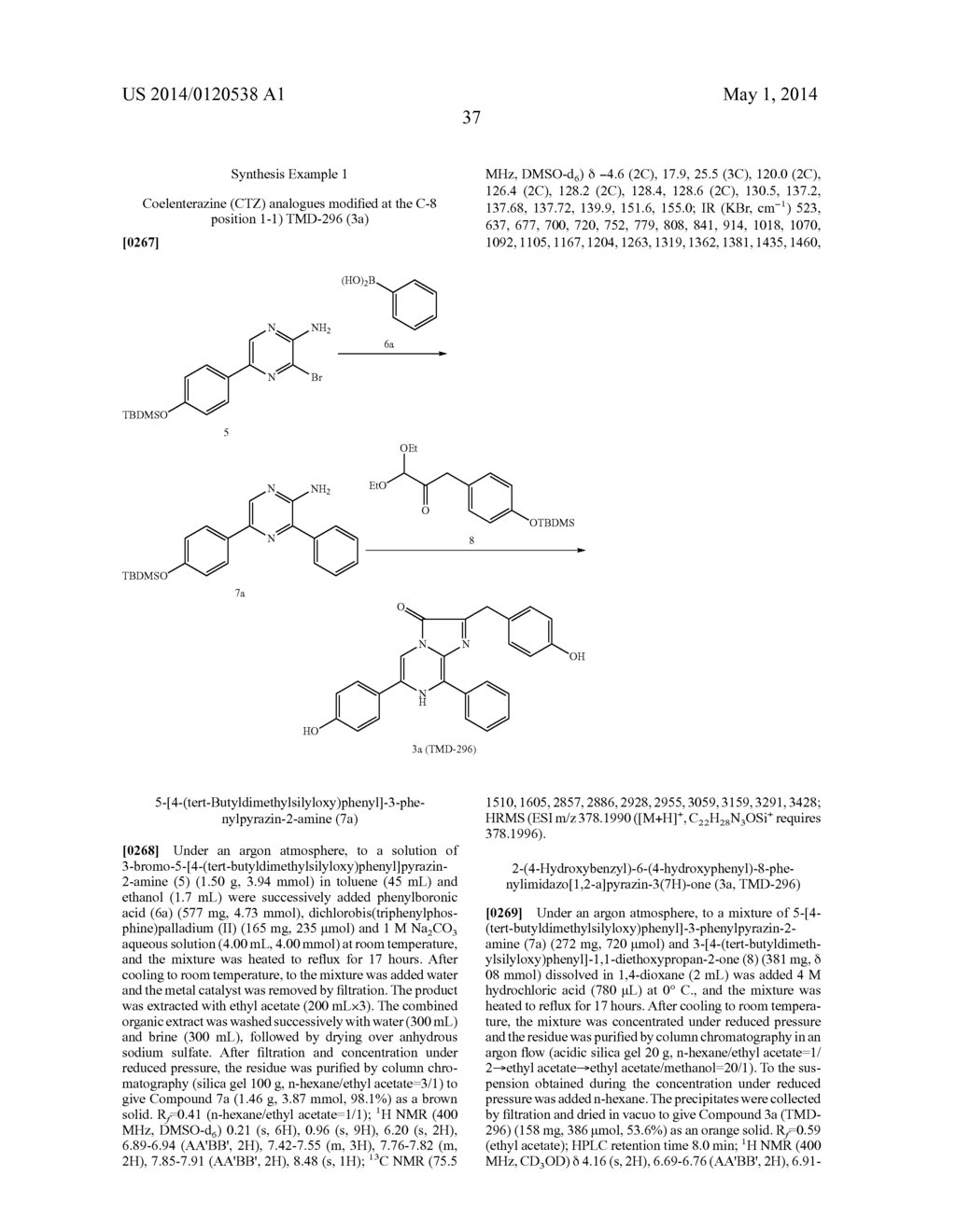 COELENTERAZINE ANALOGUES AND COELENTERAMIDE ANALOGUES - diagram, schematic, and image 46