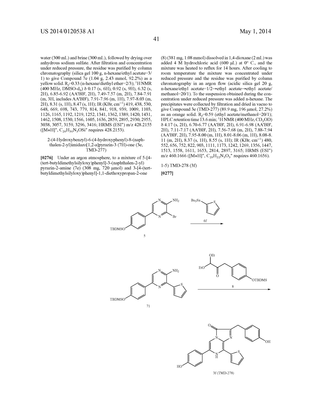 COELENTERAZINE ANALOGUES AND COELENTERAMIDE ANALOGUES - diagram, schematic, and image 50