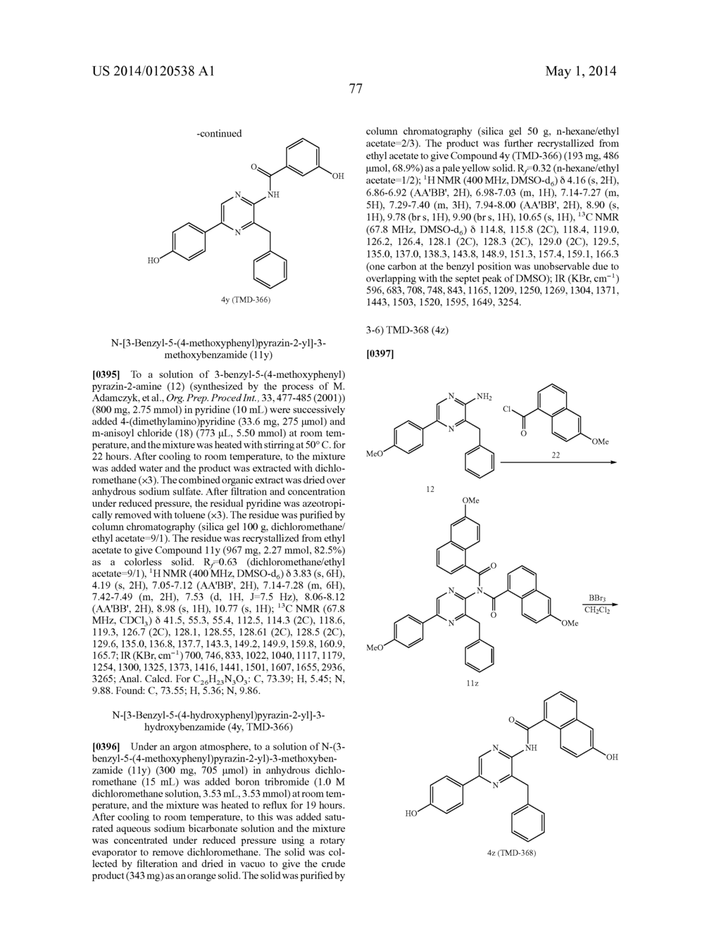 COELENTERAZINE ANALOGUES AND COELENTERAMIDE ANALOGUES - diagram, schematic, and image 86