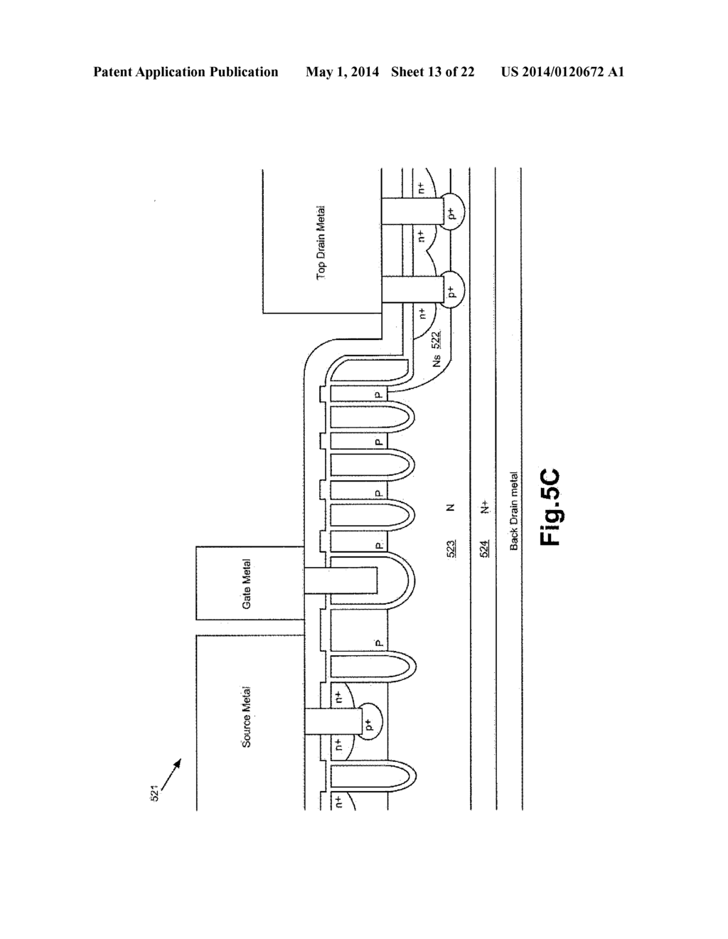 TRENCH MOSFET HAVING A TOP SIDE DRAIN - diagram, schematic, and image 14