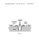 FABRICATION METHOD FOR DICING OF SEMICONDUCTOR WAFERS USING LASER CUTTING     TECHNIQUES diagram and image