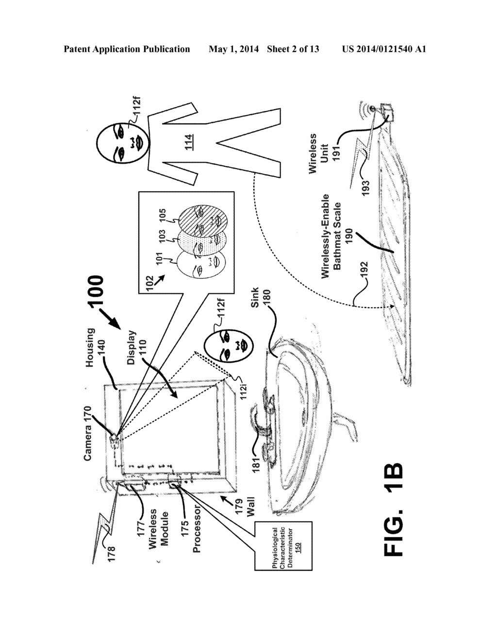 SYSTEM  AND  METHOD  FOR  MONITORING  THE  HEALTH  OF  A  USER - diagram, schematic, and image 03