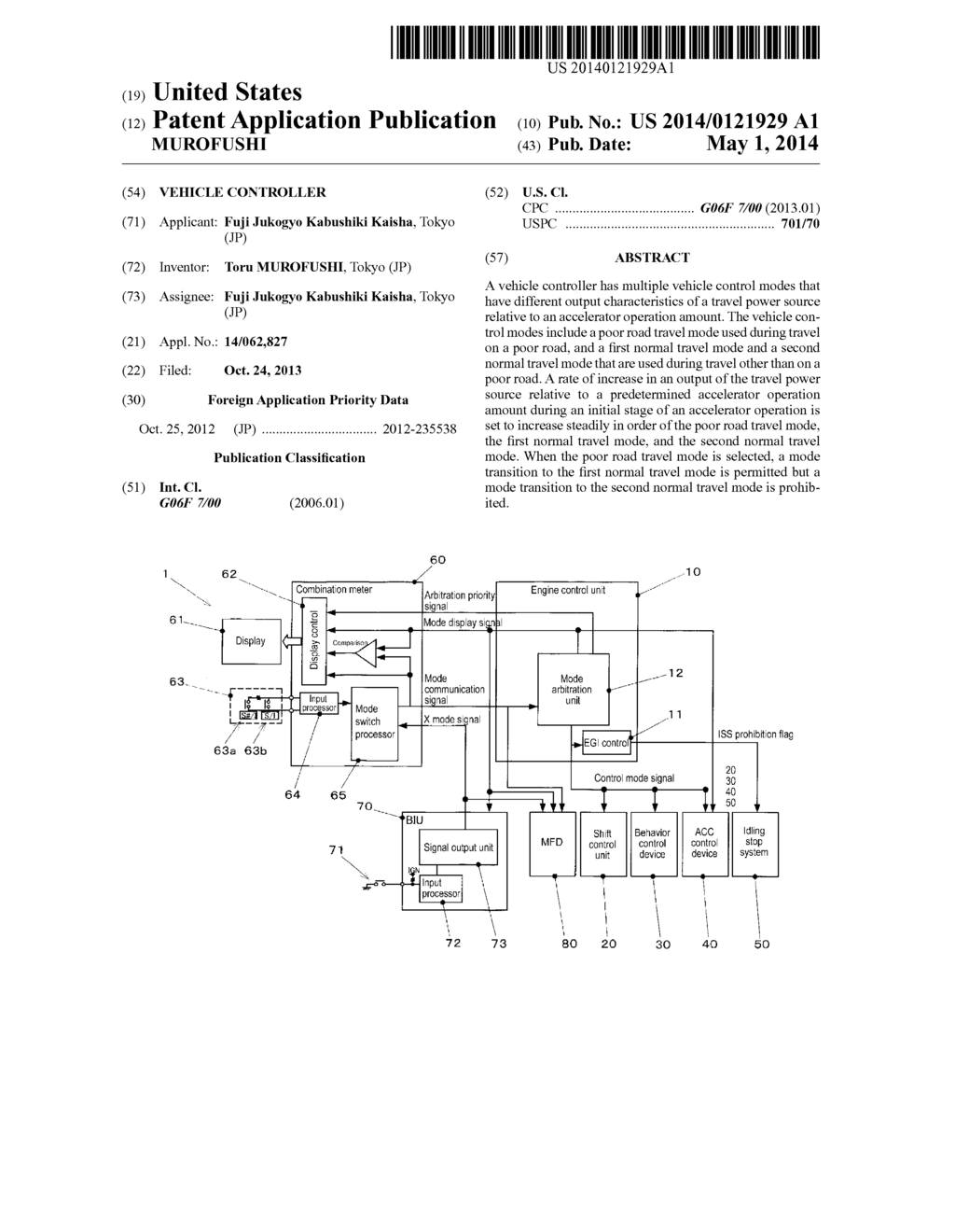 VEHICLE CONTROLLER - diagram, schematic, and image 01