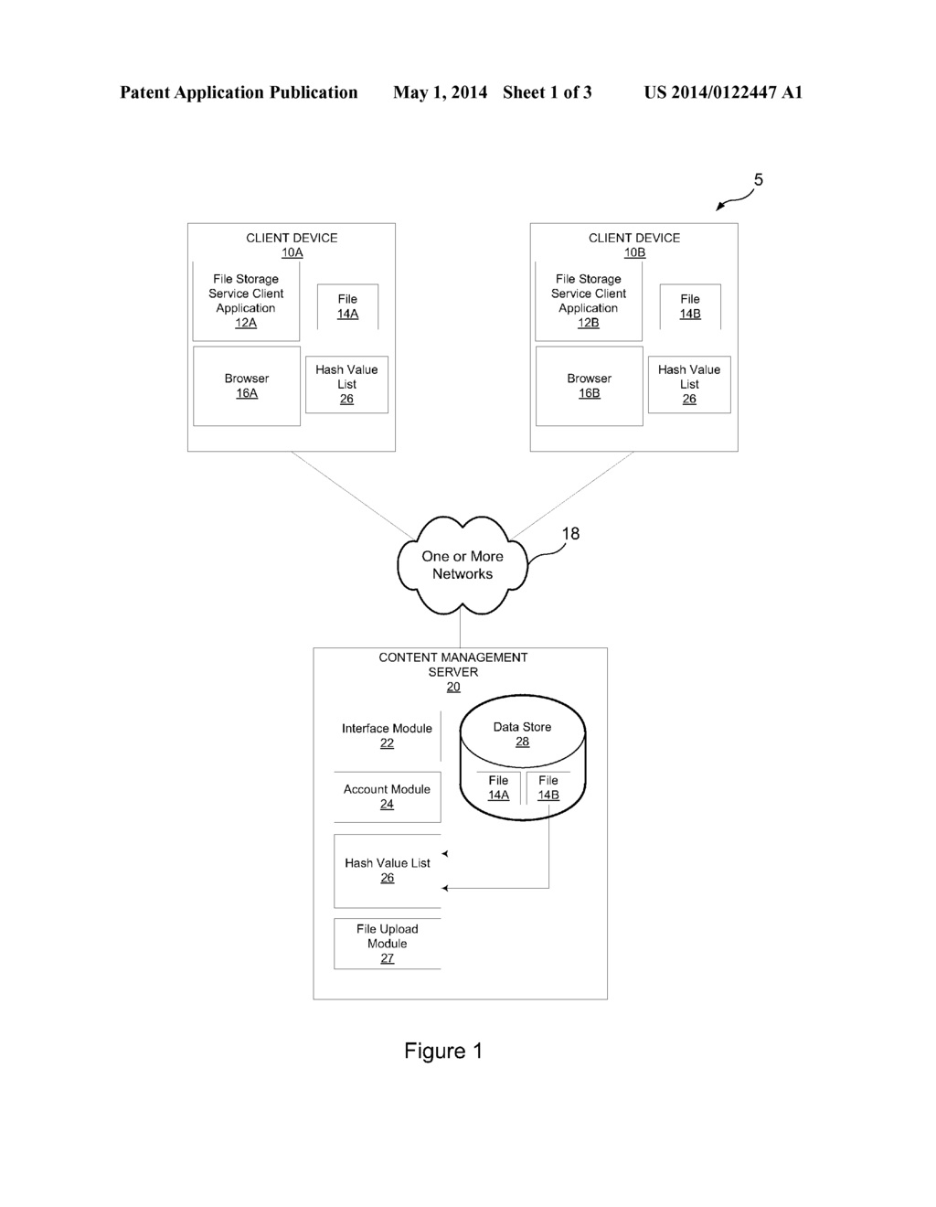 SYSTEM AND METHOD FOR PREVENTING DUPLICATE FILE UPLOADS IN A SYNCHRONIZED     CONTENT MANAGEMENT SYSTEM - diagram, schematic, and image 02