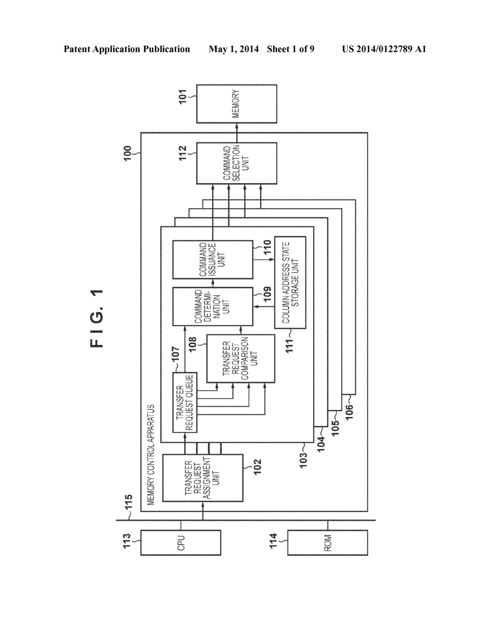 MEMORY CONTROL APPARATUS AND MEMORY CONTROL METHOD - diagram, schematic, and image 02