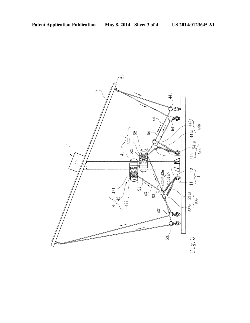 PULL CONTROL APPARATUS OF SOLAR TRACKING POWER GENERATION MECHANISM - diagram, schematic, and image 04