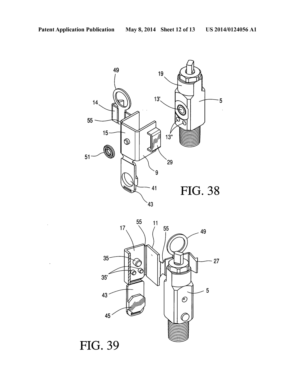 Wrap-around gas bottle valve body protective device - diagram, schematic, and image 13