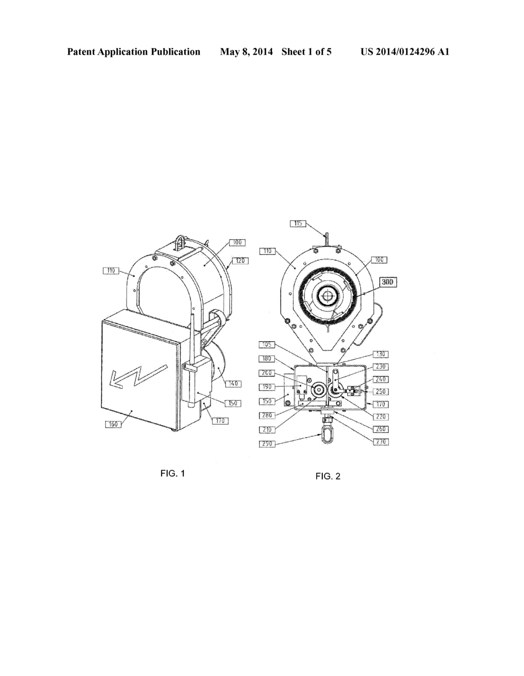 Fall Arrest Device with Rope Drive Mechanism - diagram, schematic, and image 02