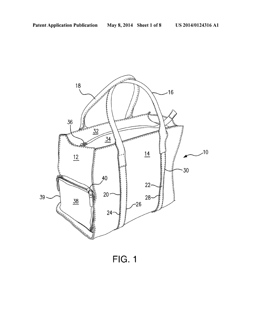 PORTABLE BAG WITH COLLAPSIBLE COMPARTMENT - diagram, schematic, and image 02