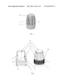 CAP FOR SEALING BEVERAGES IN PET BOTTLES diagram and image