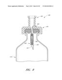 ADAPTORS FOR REMOVING MEDICINAL FLUIDS FROM A CONTAINER diagram and image