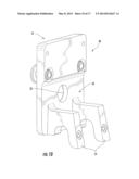 MOUNTING DEVICE PROVIDING A PIVOTAL INTERFACE FOR ATTACHMENT OF EMERGENCY     EQUIPMENT THERETO AND A METHOD THEREOF diagram and image